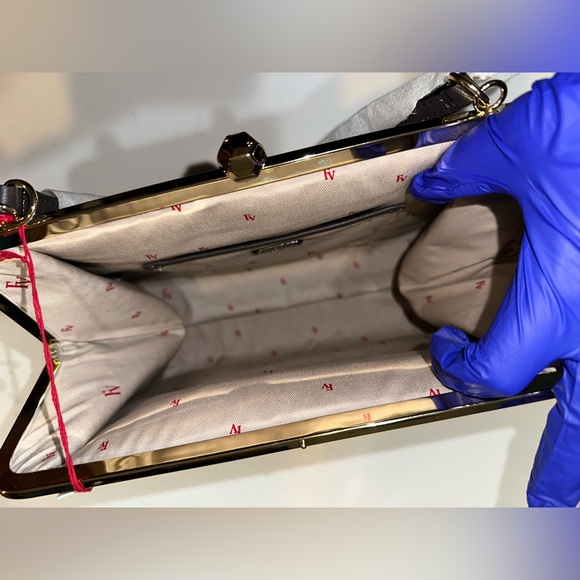 Frances Valentine Jackie Frame Bag in Green/Jade NWT - Picture 7 of 11